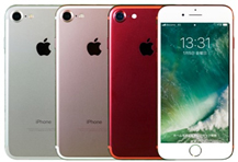 mineoでセット販売のiPhone7のカラーバリエーションはレッド、シルバー、ローズゴールドの3色