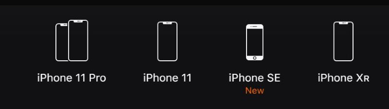 Apple公式の製品ラインナップからiPhone8が消えてiPhoneSE2に変わっている